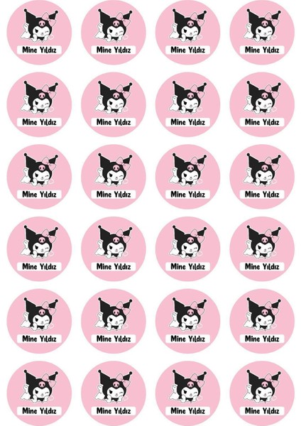 Kuromi Okul Isim Etiket Seti 147 Ad ( Yırtılmaz,suya Dayanıklı ) modelleri