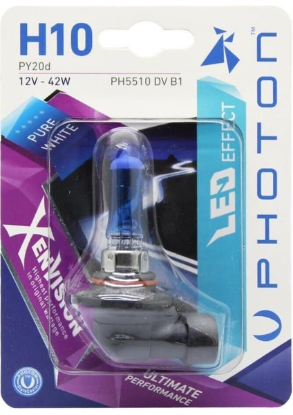 H10 12V 42W Xen Vision Blister (Tekli Blister)