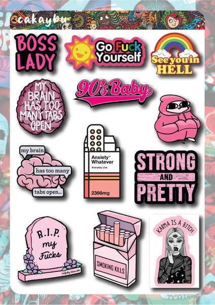 Laptop Sticker ( Etiket ) Notebook,kask, Duvar, Bisiklet, Motosiklet, Dolap, Kapı