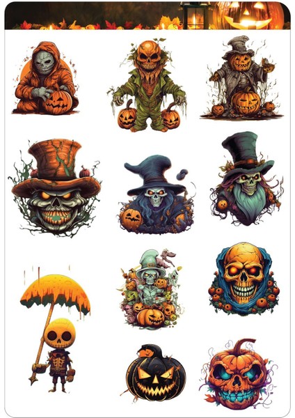 Halloween ( Cadılar Bayramı ) Sticker Set