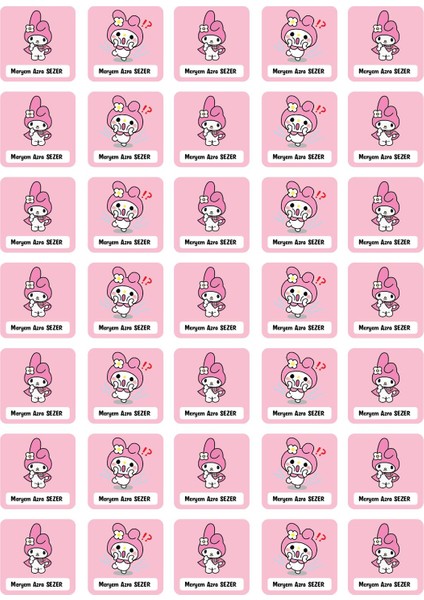 My Melody Defter Etiket Seti Sticker fiyatları