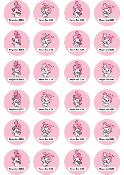 My Melody Defter Etiket Seti Sticker fırsatları