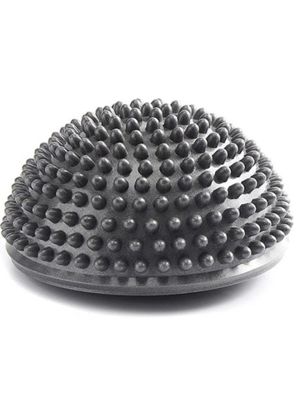 Liulian Gri 1 Adet Pvc Yoga Topu 16 cm Şişme Masaj Noktası Yarım Fit Top Denge Eğitmeni Sabitleyici Spor Pilates Fitness Dengeleme Topu (Yurt Dışından)
