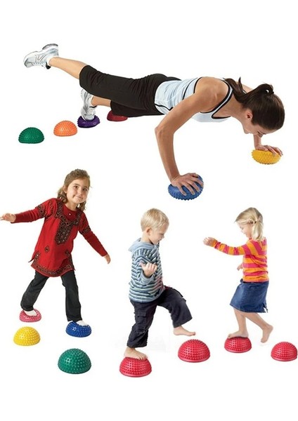Liulian Gri 1 Adet Pvc Yoga Topu 16 cm Şişme Masaj Noktası Yarım Fit Top Denge Eğitmeni Sabitleyici Spor Pilates Fitness Dengeleme Topu (Yurt Dışından) indirimleri