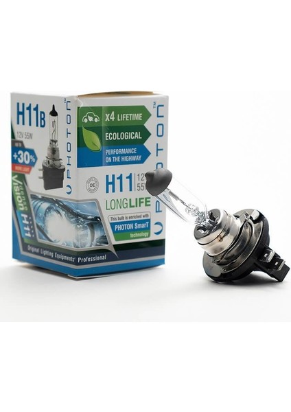 H11 B 12V 55W Pr Ll +%30 Fazla Işık