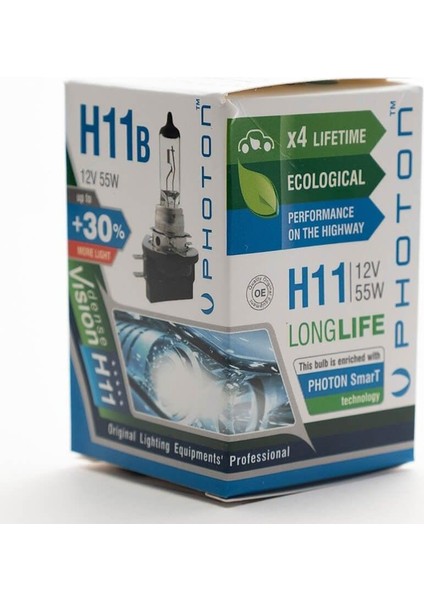 H11 B 12V 55W Pr Ll +%30 Fazla Işık modelleri