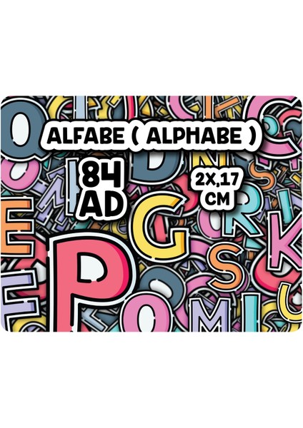 Alfabe ( Alphabet ) Sticker Set