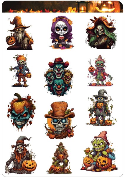 Halloween ( Cadılar Bayramı ) Sticker Set