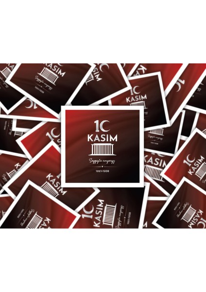 10 Kasım Atatürk'ü Anma Sticker Set 1 Sayfa A4 fiyatları