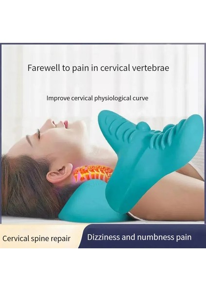 Pembe 2023 Yeni Otantik C-Dinlenme Boyun Masaj Yastığı Geri Omuz Sedye Tamir Araçları Omurga Servikal Kayropraktik Traksiyon Cihazı (Yurt Dışından) fiyatları