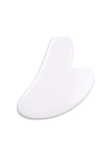 Beyaz Reçine Kurulu Gua Sha Kazıma Masaj Kazıyıcı Kalp Şekli Spa Masaj Tahtası Yüz Kazıma Yüz Masajı Boyun Sırt Için Guasha Kazıma (Yurt Dışından)