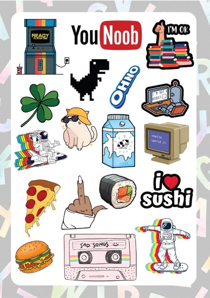 Laptop Sticker ( Etiket ) Notebook,kask, Duvar, Bisiklet, Motosiklet, Dolap, Kapı