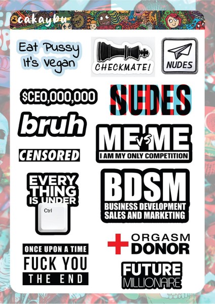 Laptop Sticker ( Etiket ) Notebook,kask, Duvar, Bisiklet, Motosiklet, Dolap, Kapı