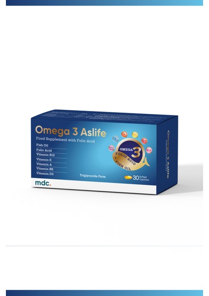 Omega 3 Aslife 30 Kapsül