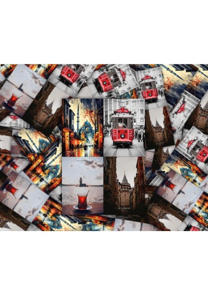 Istanbul Sticker Set 4 Sayfa A4 64 Adet 5x4 cm