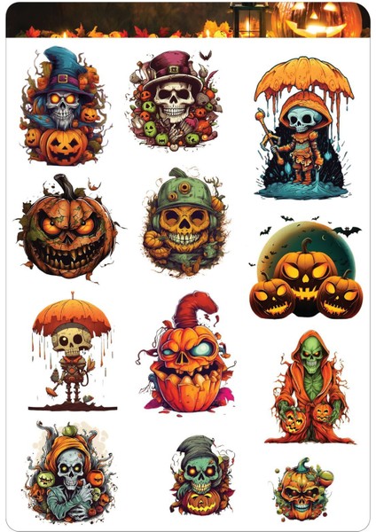 Halloween ( Cadılar Bayramı ) Sticker Set