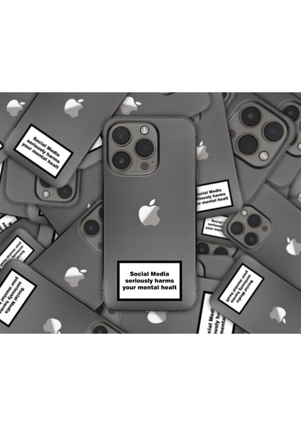 Cep Telefonu Sticker Set 21 Farklı Slogan Ad 1 Sayfa A4 ( 5x3 cm )