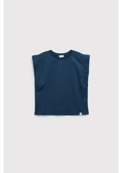 (Kids Girl) Kısa Kol Boxy Organik Pamuk Tshirt fırsatları