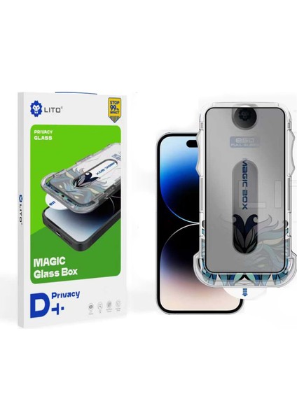 D+ iPhone 11 Uygulama Aparatlı Privacy Ekran Koruyucu