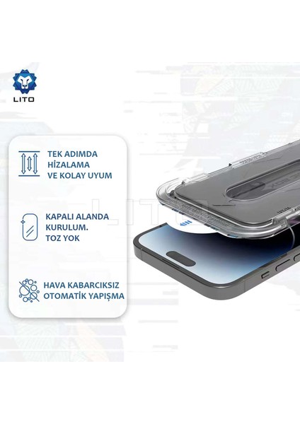 D+ iPhone 11 Uygulama Aparatlı Privacy Ekran Koruyucu