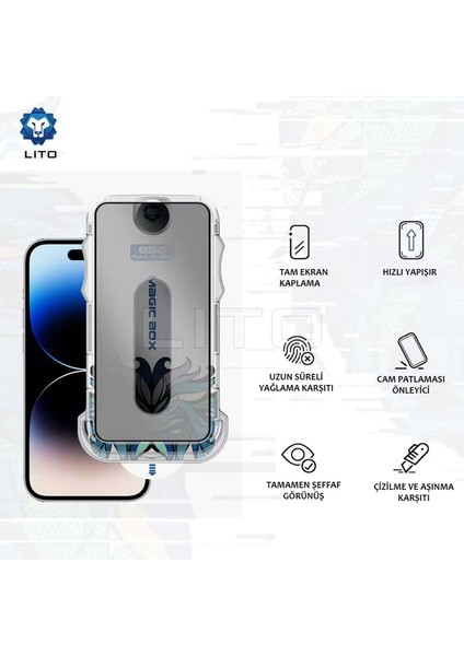 D+ iPhone 11 Uygulama Aparatlı Privacy Ekran Koruyucu