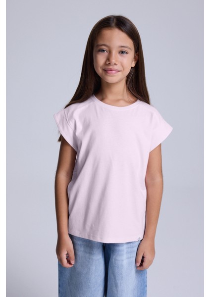 (Kids Girl) Kısa Kol Boxy Tshirt