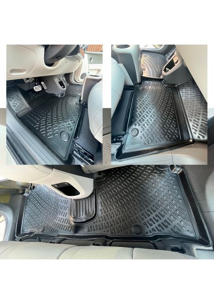 Hyundai Ioniq 5 2021+ (Hareketli Orta Konsol Arka Tarafta) Rizline 3D Havuzlu Paspas modelleri