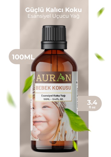 Bebek Kokusu Esansiyel Uçucu Koku Yağı Difüzör Esansı Buhurdanlık Yağı Aromaterapi Yağı 100ml