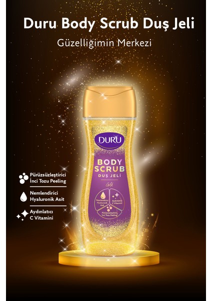 Body Scrub Gold Duş Jeli 2X450 ml