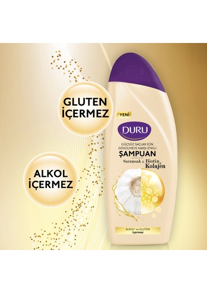 Sarımsak&Biotin& Dökülmeye Karşı Etkili Şampuan 3x500 Ml