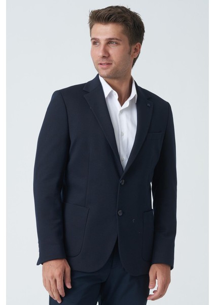 Birmingham C4011 Yünlü Likralı Slim Fit 6 Drop Örme Ceket Laci fırsatları