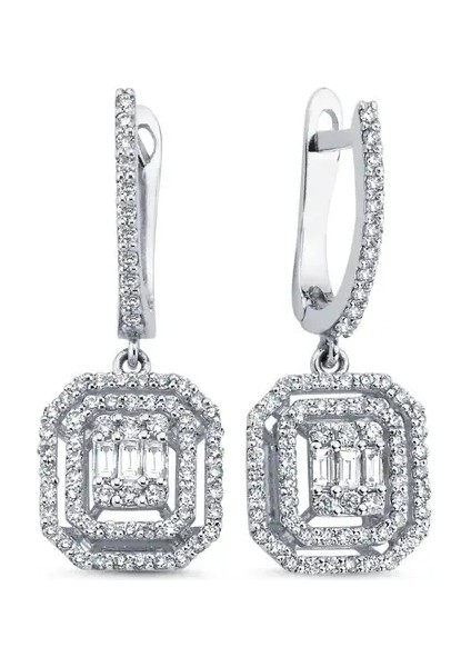 Safir Kuyumculuk Luxury Collection 2,89CT Pırlanta Baget Set