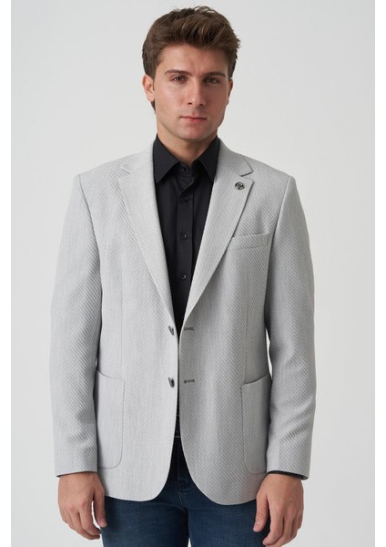 Almeirim C4018 Slim Fit 6 Drop A.gri