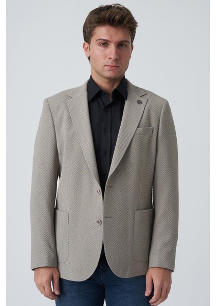 Alverca Do Ribatejo C4019 Slim Fit 6 Drop Ceket Haki