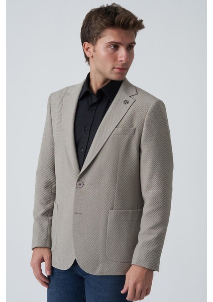 Alverca Do Ribatejo C4019 Slim Fit 6 Drop Ceket Haki modelleri