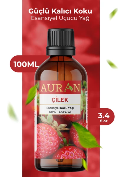 Çilek Esansiyel Uçucu Koku Yağı Difüzör Esansı Buhurdanlık Yağı Aromaterapi Yağı 100ml