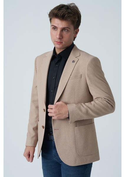 Abrantes C4020 Slim Fit 6 Drop Ceket Tarçın