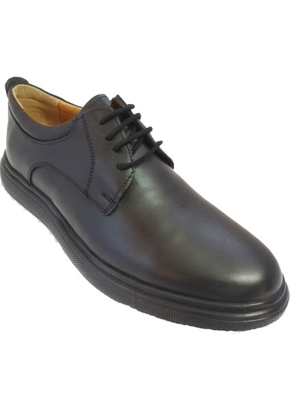 4884-24 Deri Jel Topuk Anatomik Erkek Ayakkabı