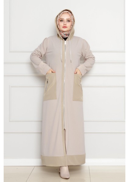 Torba Cep Kapüşonlu Kap-Bej