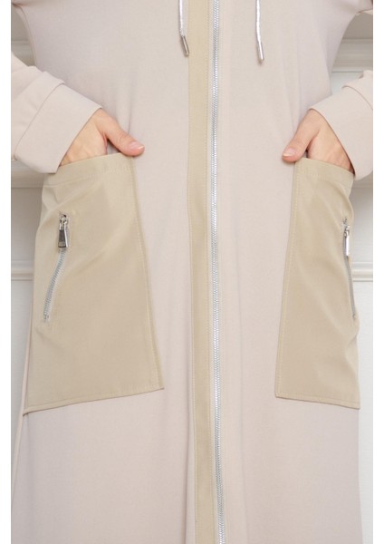 Torba Cep Kapüşonlu Kap-Bej fırsatları