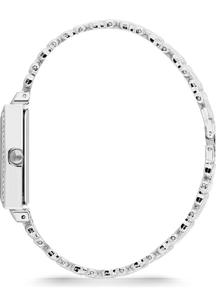 Bayan Gri Metal Kol Saati-Renkli Taşlı Kalpli Bileklik Hediye Set PS3762 fırsatları