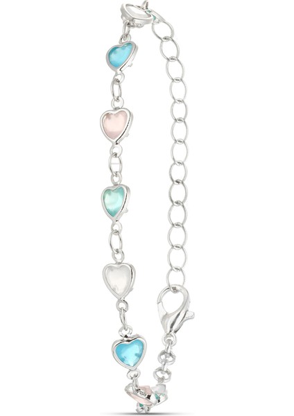 Bayan Gri Metal Kol Saati-Kalpli Bileklik Hediye Set PS3764 modelleri