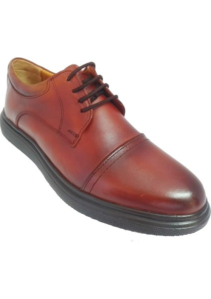 4883-24 Deri Jel Topuk Anatomik Erkek Ayakkabı