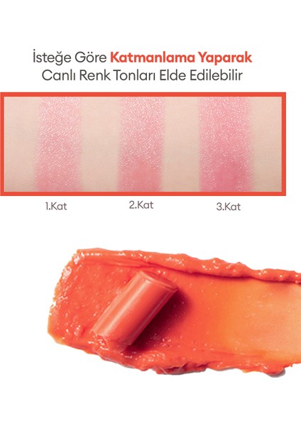 Dudaklara Yoğun Bakım Yapan Renkli Dudak Balmı Dare Tint Lip Balm (Coral Look)