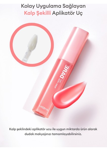 Uzun Süre Kalıcı, Nemli Bitiş Sunan Parlak Tint Dare Tint Dewy Drop (Pink Pebble)