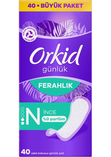 Yaprak Günlük Ped Normal 40 Adet Ekonomik Paket