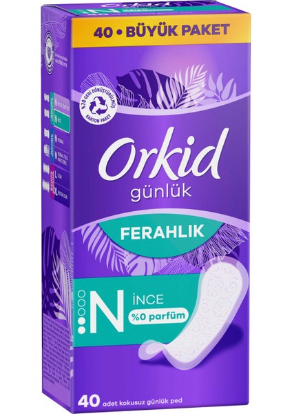Yaprak Günlük Ped Normal 40 Adet Ekonomik Paket