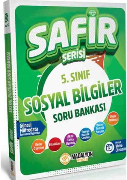 5.sınıf Safir Serisi Sosyal Bilgiler Soru Bankası