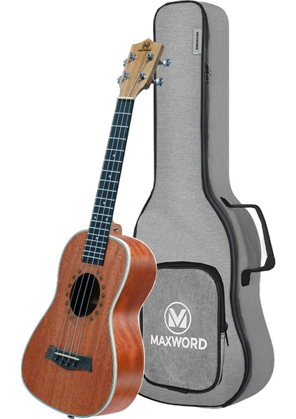 MU-21 PRO Yüksek Kaliteli Maun Soprano Ukulele Seti