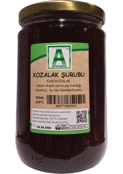 Kozalak Şurubu Çam Kozalağı Şurubu 700ML